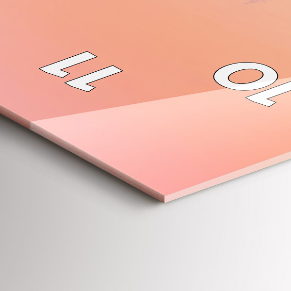 Horloge murale verticale Forêt dans le brouillard