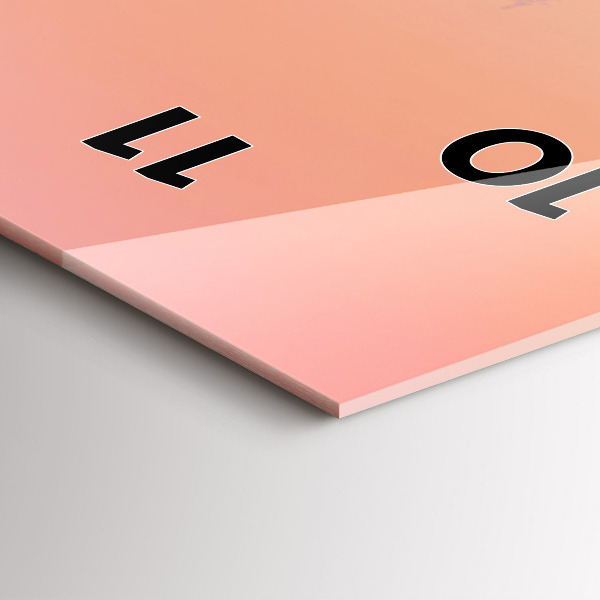 Horloge murale verticale Forêt dans le brouillard