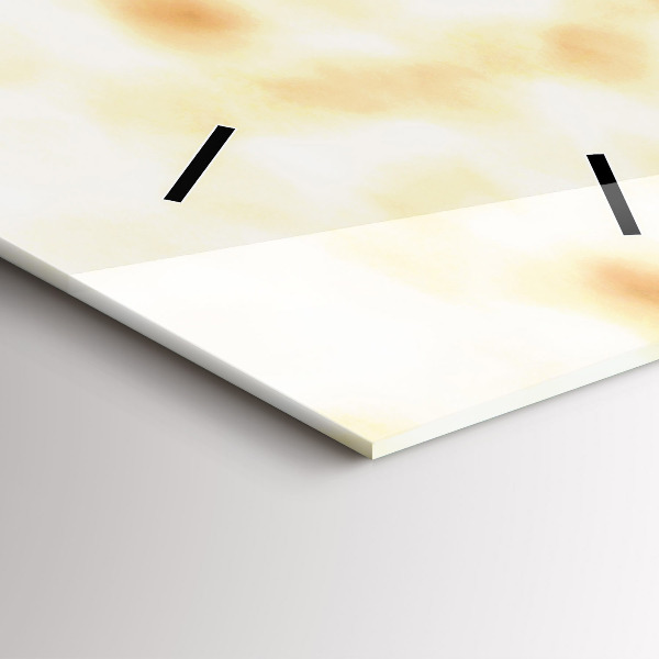 Horloge rectangulaire verticale Planter dans un sol sec