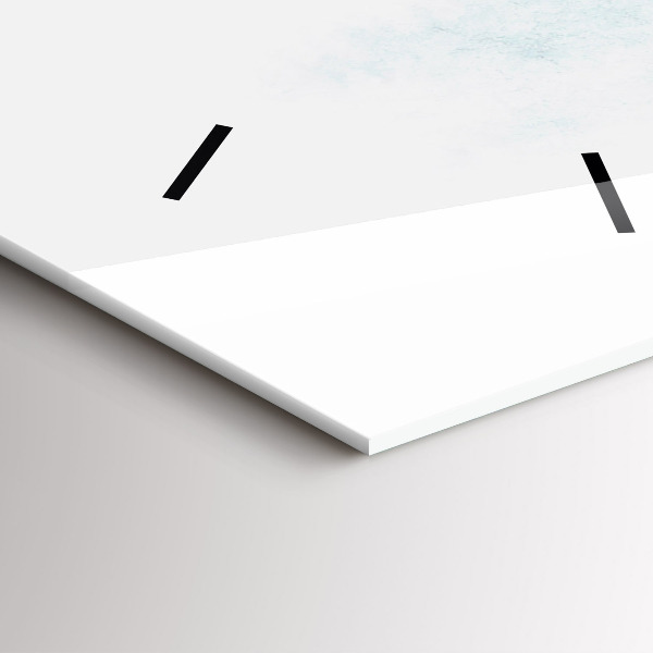 Horloge murale verticale 'Forêt d''hiver'