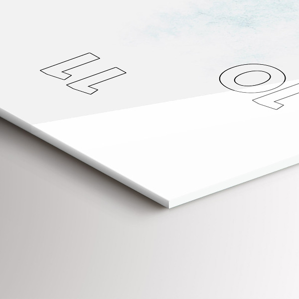 Horloge murale verticale 'Forêt d''hiver'