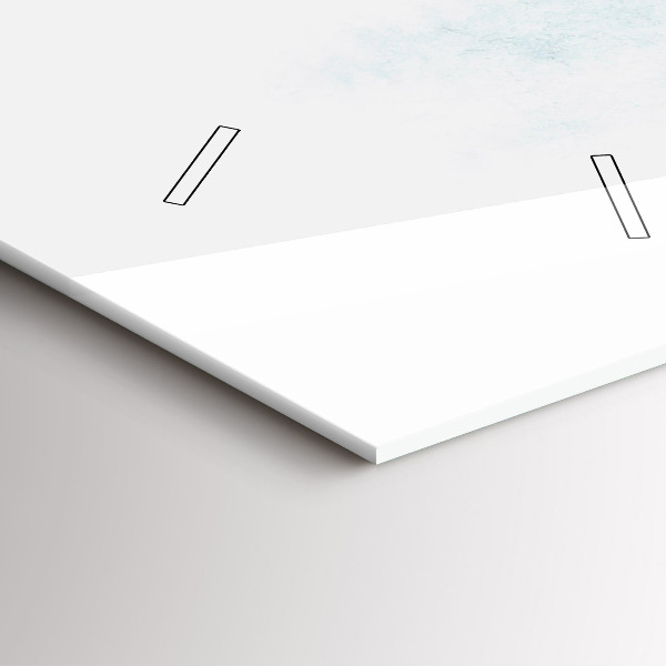 Horloge murale verticale 'Forêt d''hiver'