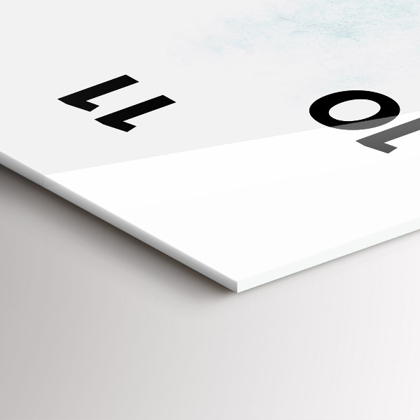 Horloge murale verticale 'Forêt d''hiver'