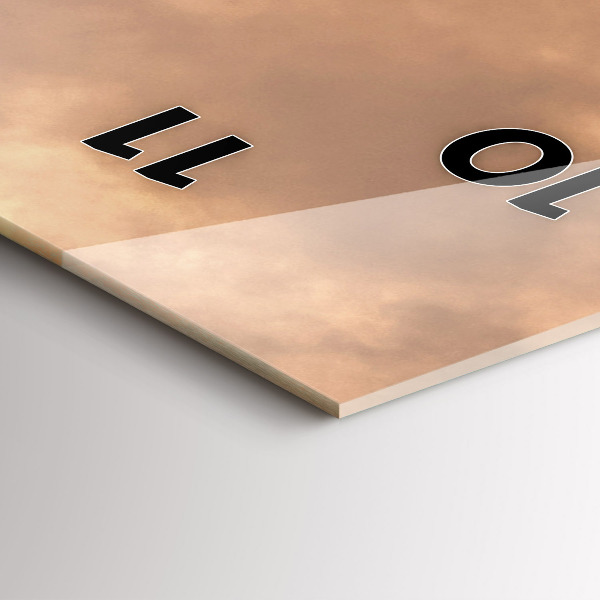 Horloge rectangulaire verticale Animaux et coucher de soleil