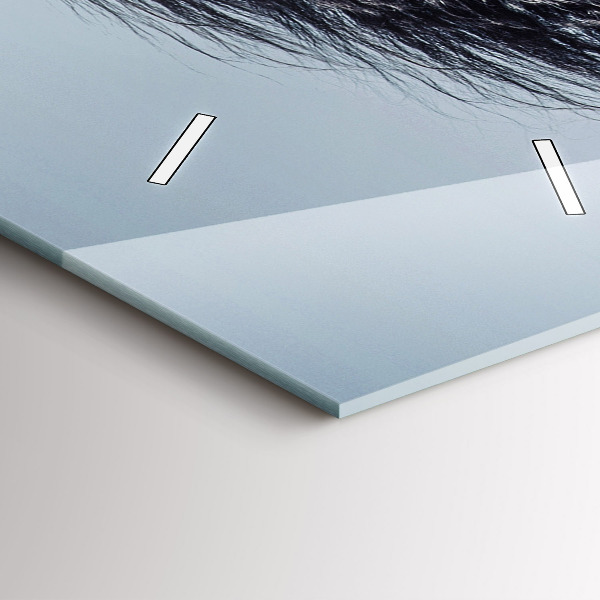 Horloge rectangulaire verticale Cheval blanc au galop