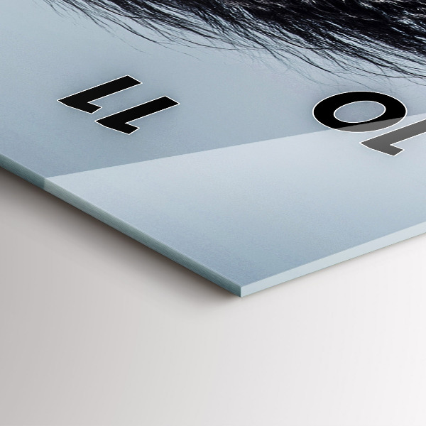 Horloge rectangulaire verticale Cheval blanc au galop