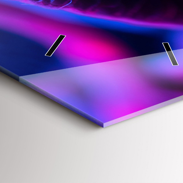 Horloge murale verticale Champignons magiques colorés