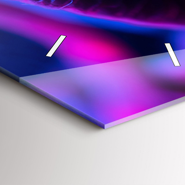 Horloge murale verticale Champignons magiques colorés