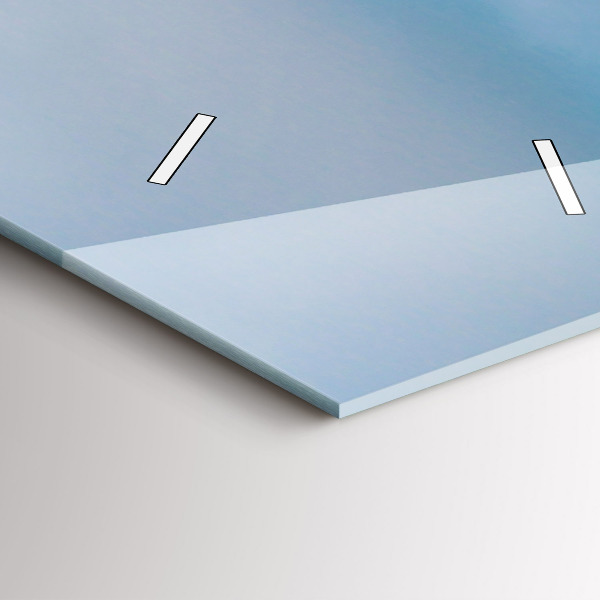 Horloge murale verticale Tête de girafe contre le ciel