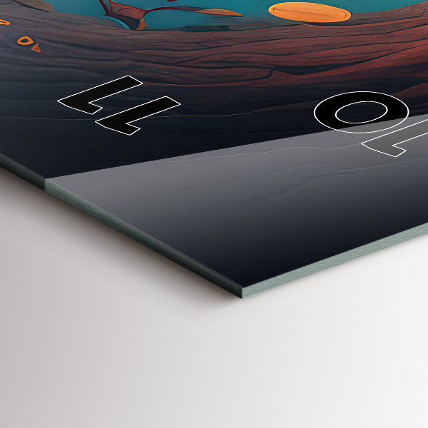 Horloge murale verticale Forêt et champignons magiques