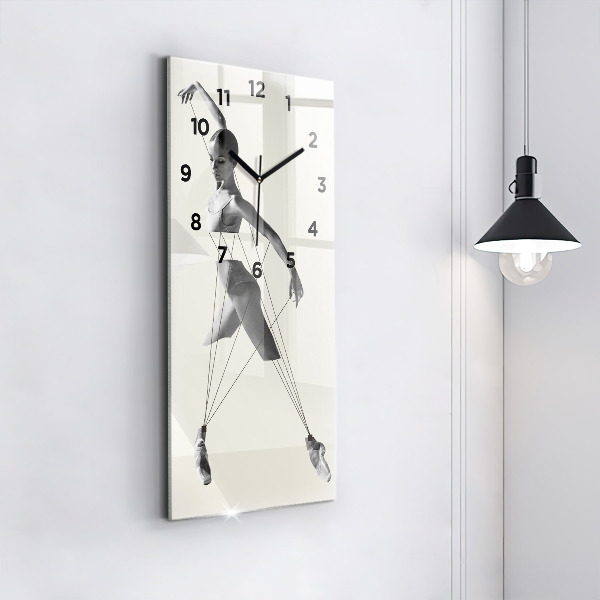 Horloge murale verticale Danseuse abstraite