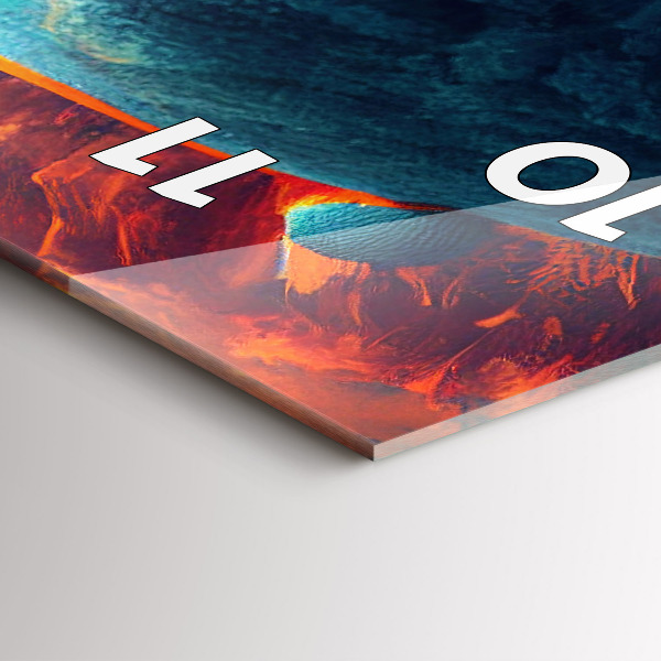 Horloge murale verticale Monde futuriste