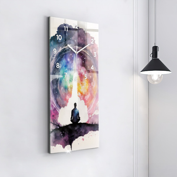 Horloge murale verticale Style de vie méditatif