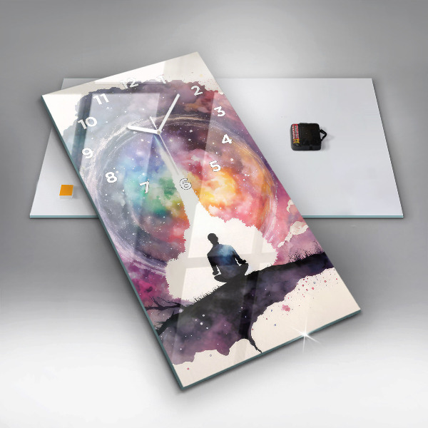 Horloge murale verticale Style de vie méditatif