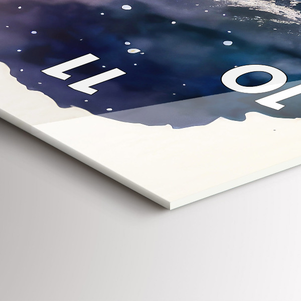 Horloge murale verticale Style de vie méditatif