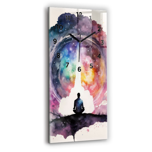 Horloge murale verticale Style de vie méditatif