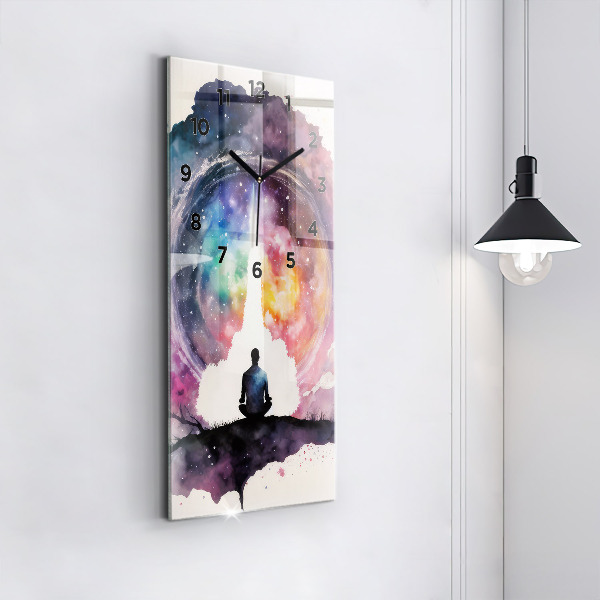 Horloge murale verticale Style de vie méditatif