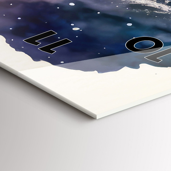 Horloge murale verticale Style de vie méditatif