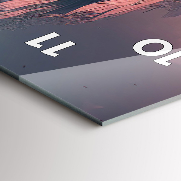 Horloge murale verticale Forêt et montagnes magiques