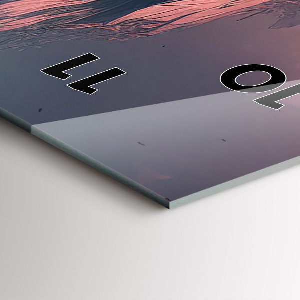 Horloge murale verticale Forêt et montagnes magiques