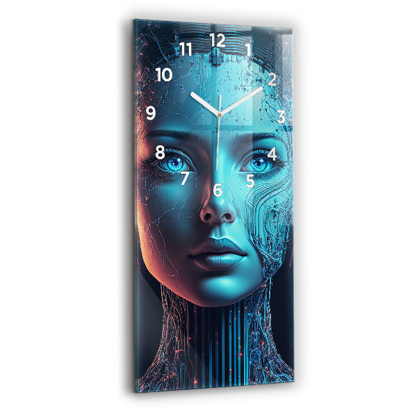 Horloge murale verticale Intelligence artificielle