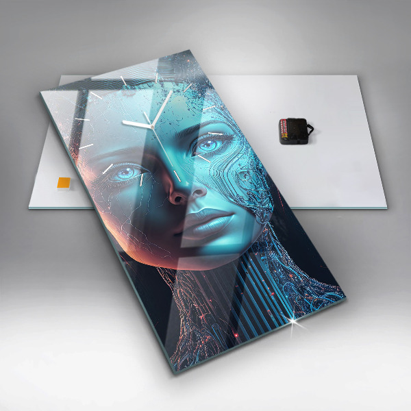 Horloge murale verticale Intelligence artificielle