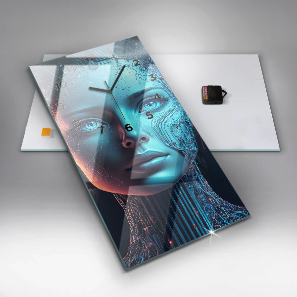 Horloge murale verticale Intelligence artificielle