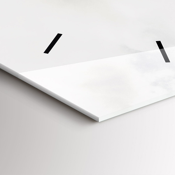 Horloge murale verticale Vue sur la montagne