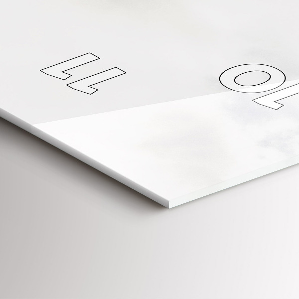 Horloge murale verticale Vue sur la montagne