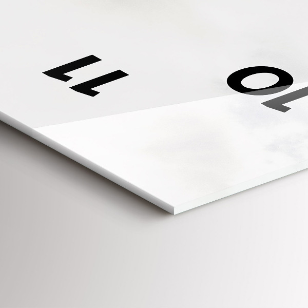 Horloge murale verticale Vue sur la montagne