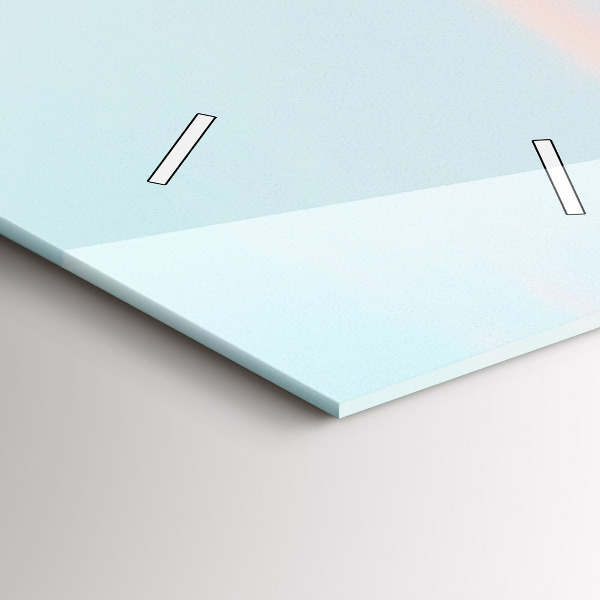 Horloge murale verticale Chaîne de montagnes en hiver