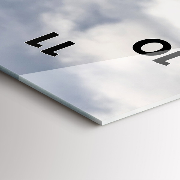 Horloge murale verticale 'Chèvre dans la Vallée d''Aoste'