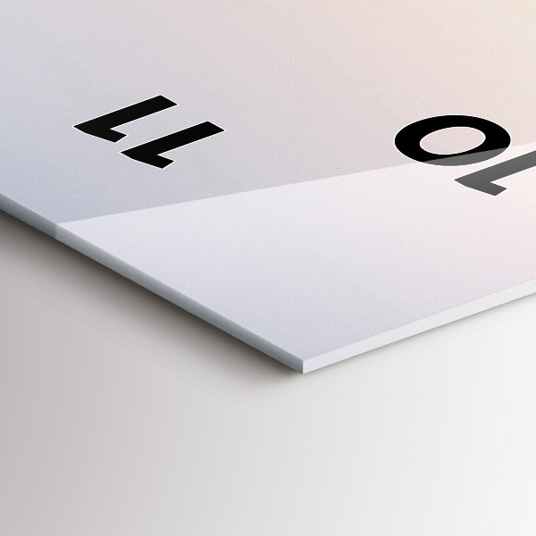 Horloge murale verticale Panorama de Varsovie