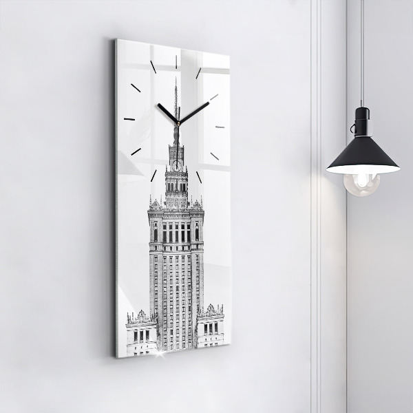 Horloge rectangulaire verticale Palais de la culture et de la science