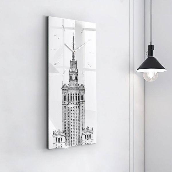 Horloge rectangulaire verticale Palais de la culture et de la science