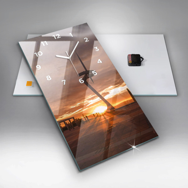 Horloge murale verticale Parc olympique de Barcelone