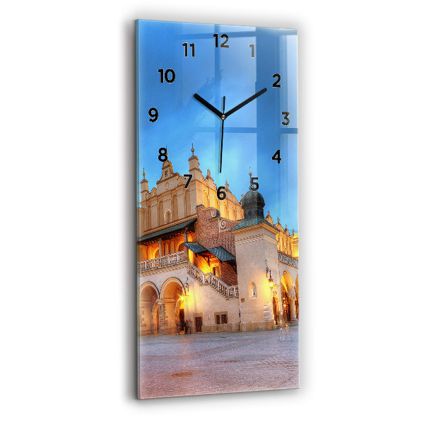 Horloge rectangulaire verticale Place du marché principal de Cracovie