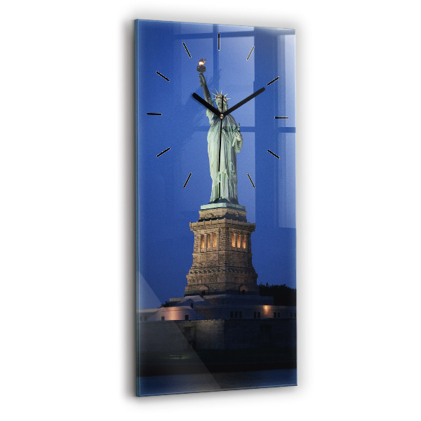 Horloge murale verticale Statue de la Liberté à New York