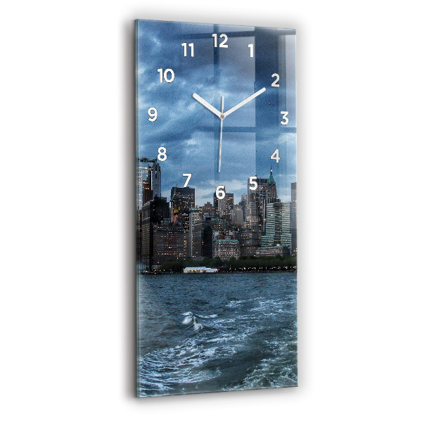 Horloge murale verticale Panorama de New York