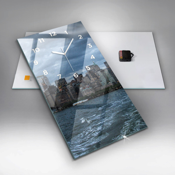 Horloge murale verticale Panorama de New York