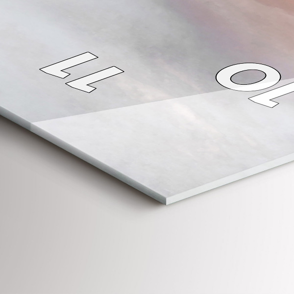 Horloge murale verticale Villes au coucher du soleil