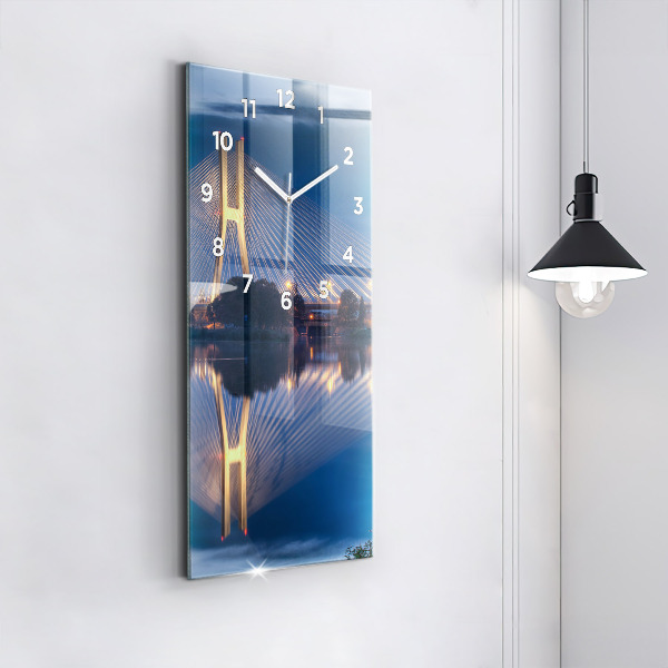 Horloge rectangulaire verticale Pont Rędziński à Wrocław