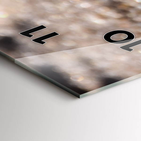 Horloge rectangulaire verticale Coquillages sur la plage