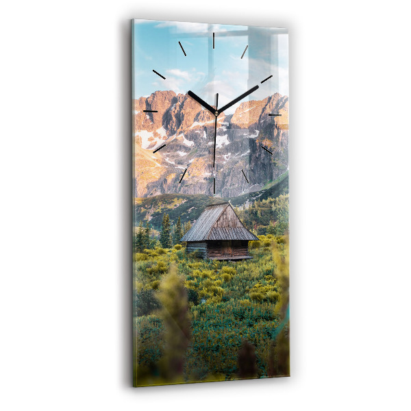 Horloge murale verticale Chalet dans les Tatras