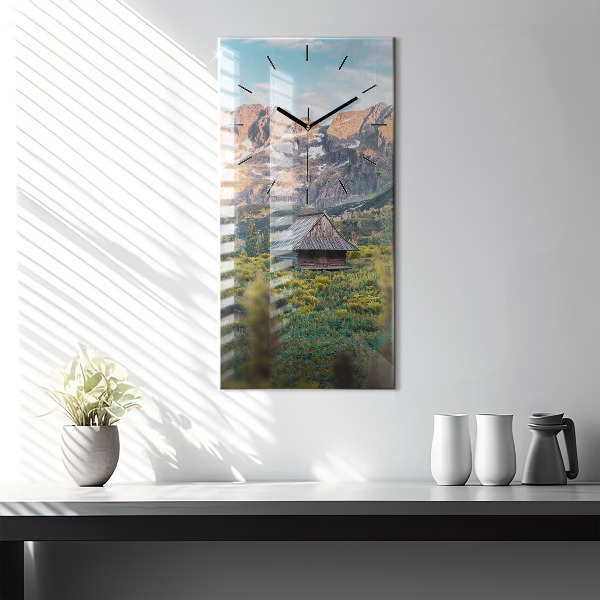 Horloge murale verticale Chalet dans les Tatras