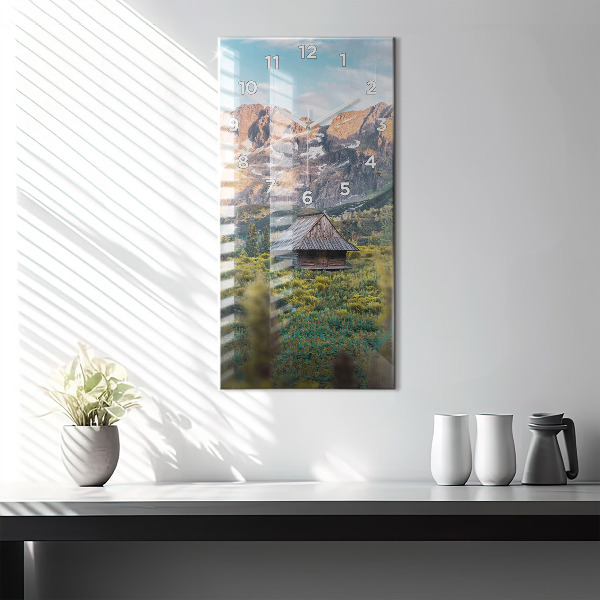 Horloge murale verticale Chalet dans les Tatras