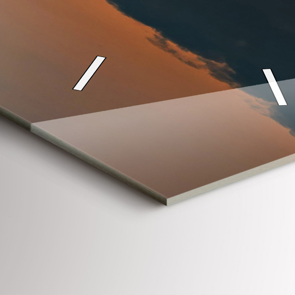 Horloge murale verticale Tournesols dans le pré