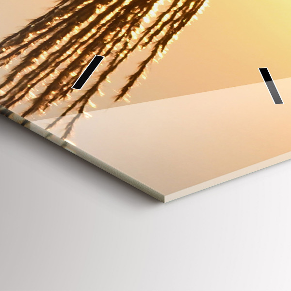 Horloge murale verticale 'Blé au soleil d''or'