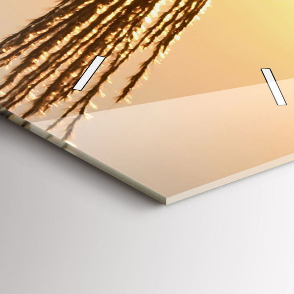 Horloge murale verticale 'Blé au soleil d''or'