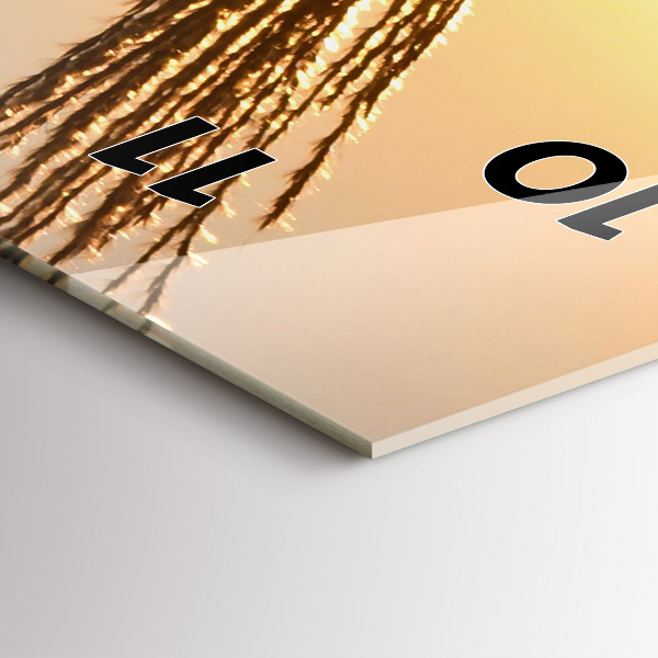 Horloge murale verticale 'Blé au soleil d''or'